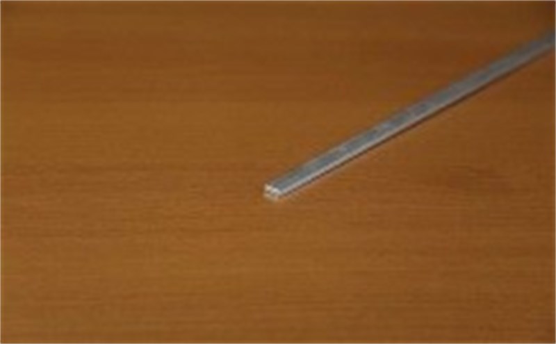 Perfil alumínio natural chata 3/8" X 1/8" estreito