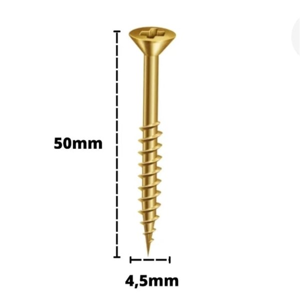 Parafuso Chipboard philips 4,50 x 50mm