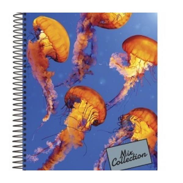 Caderno 10 Matérias Kajoma Mix Collection - Sortido