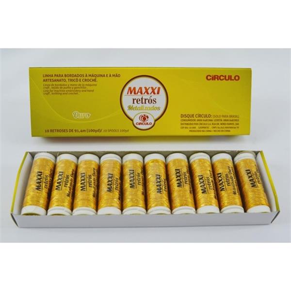 Linha Metálica Dourada - Circulo
