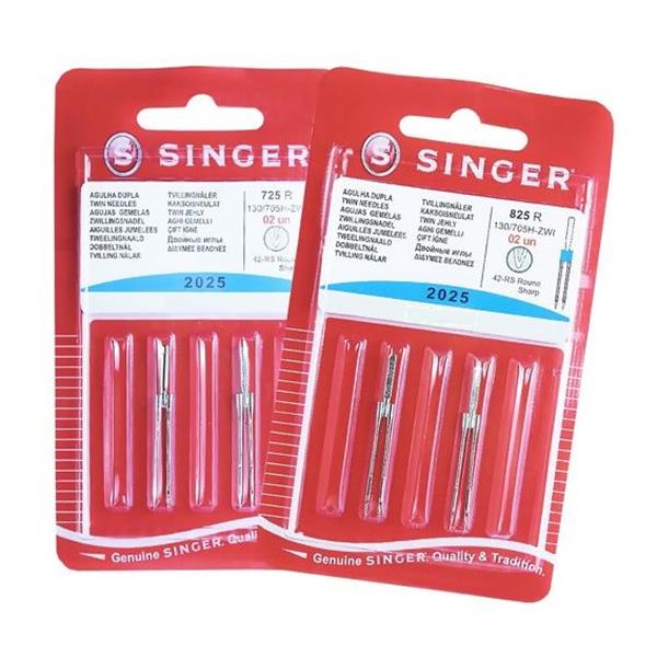 Agulha Máquina Singer Dupla N2025 3mm 349089