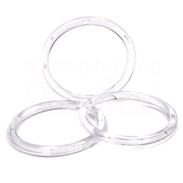 Argola Plástica Ritas Transparente