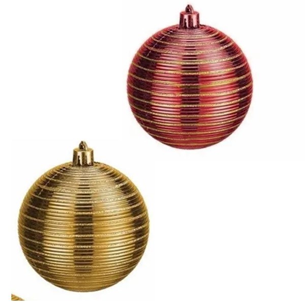 Bola Natal 6cm Fertin C/ 6 Unid. 0305B (Sortido)