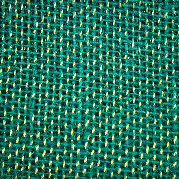 Tecido Juta Color 1,00m Verde Fio Dourado 4668