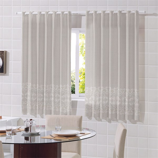 Cortina Bene Casa Cozinha de Renda 1,20m x 2,00m 1903
