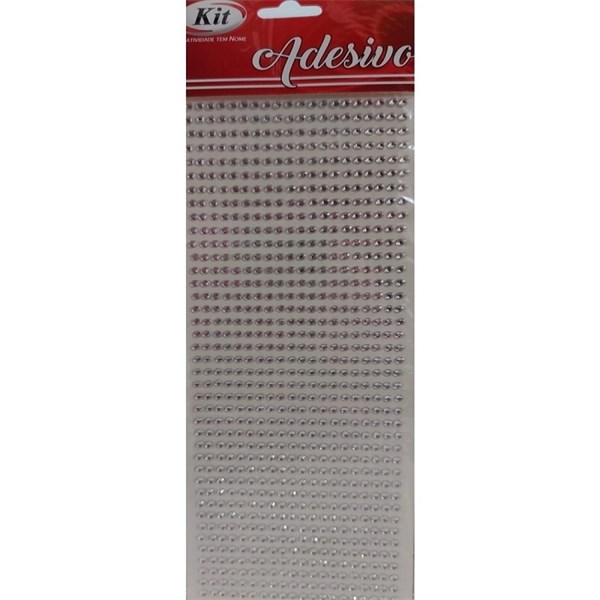 Cartela Adesivo Strass 4mm S4-1026 Cristal 6 Kit