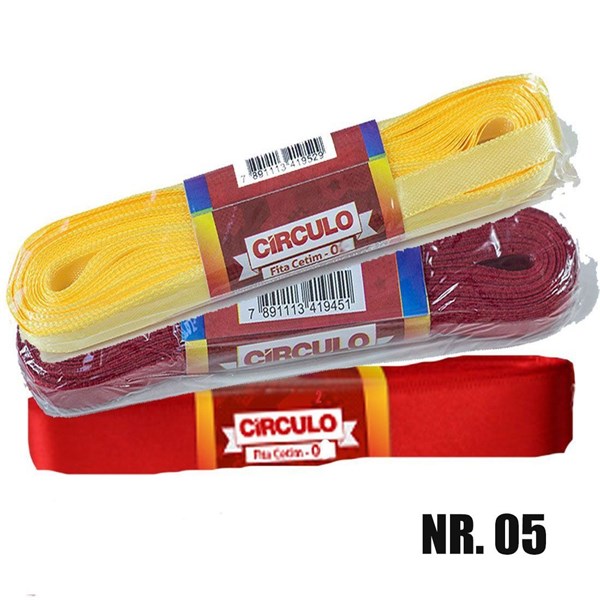 Fita Cetim Nº 05 Círculo 22mm 312606
