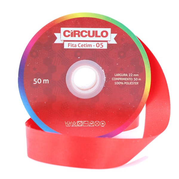 Fita Cetim Nº 05 Círculo 22mm 312606