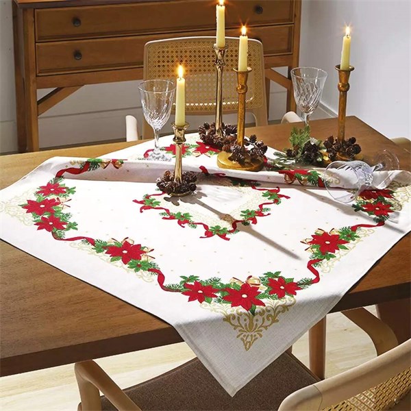 Toalha Mesa Dohler Natal Athenas 78cm x 78cm Natal 105