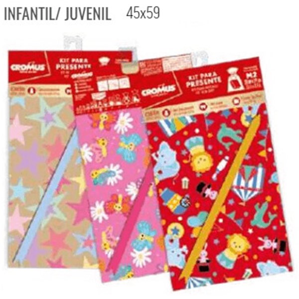 Saco P/Presente Cromus 45cm x 59cm ME30181 Estampado