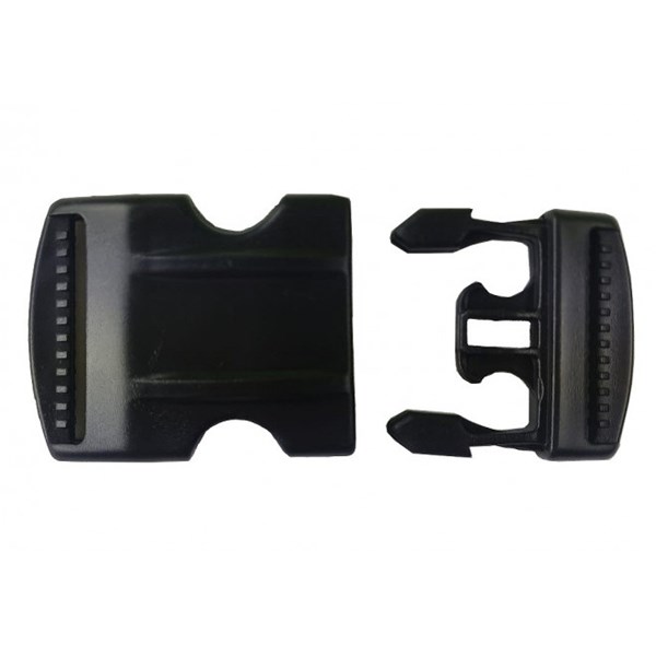 Fivela Plástica Bolsa 30mm Preto