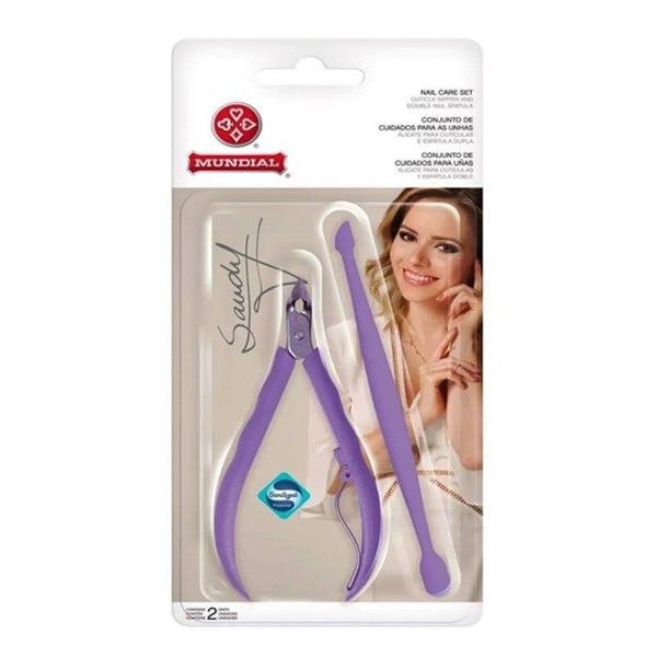 Alicate Cutícula com Espátula Dupla Sandy 756-5