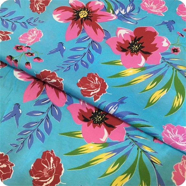 Tecido Chitinha 1,50m Estampado Azul Claro V720 003