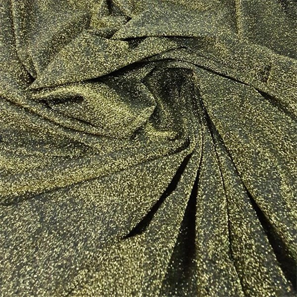 Tecido Lurex Especial 150 Dourado/Preto