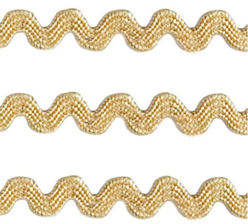 Sianinha Metalizada 8mm Princess Ouro C/50m