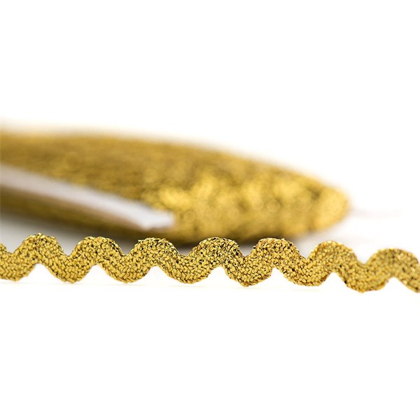 Sianinha Metalizada 8mm Princess Ouro C/50m