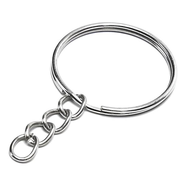 Argola Chaveiro 25mm LD C/Corrente