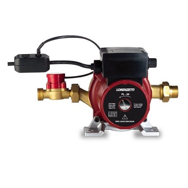 PRESSURIZADOR DE ÁGUA FLUXOSTATO PL20 (20MCA) 220 VOLTS - LORENZETTI