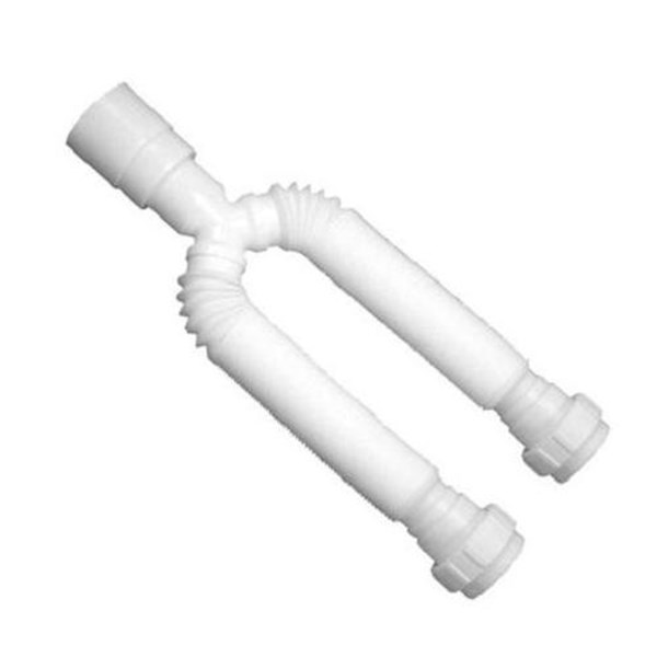 SIFÃO UNIVERSAL BRANCO DUPLO - ANEL PVC - BLUKIT