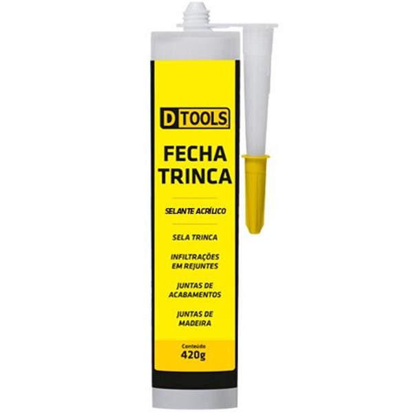 FECHA TRINCA SELANTE ACRILICO 420 GRAMAS - DTOOLS