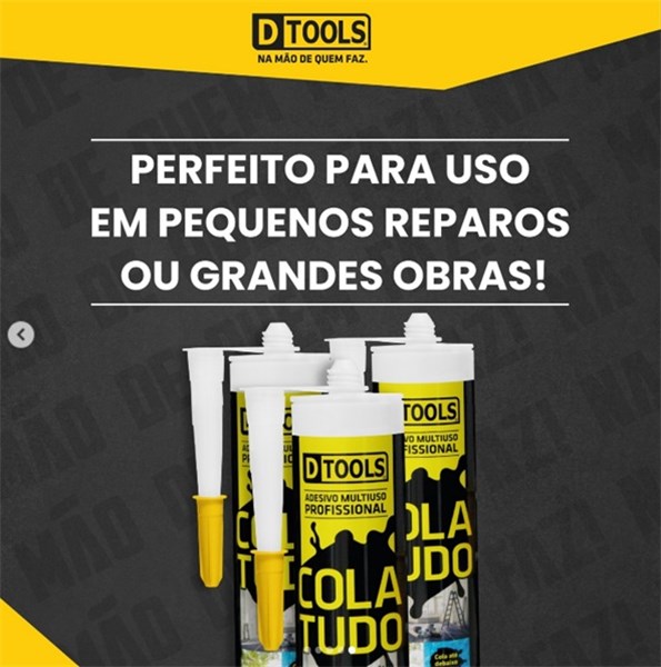 COLA TUDO CINZA 380 GRAMAS - DTOOLS