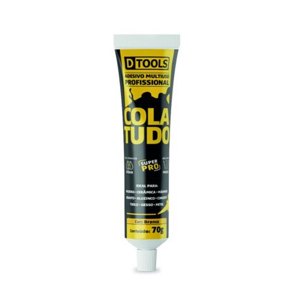 COLA TUDO BRANCO BISNAGA 70 GRAMAS - DTOOLS