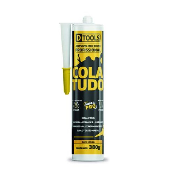 COLA TUDO CINZA 380 GRAMAS - DTOOLS