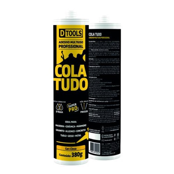 COLA TUDO CINZA 380 GRAMAS - DTOOLS