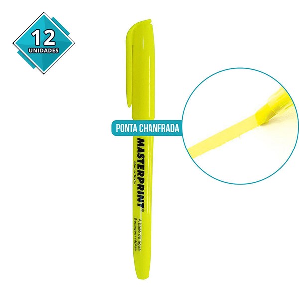 MP-612 CANETA MARCA TEXTO AMARELA
