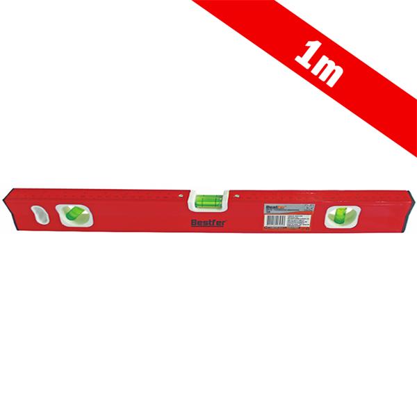 NIVEL ALUMINIO VERMELHO 1M IMANTADO