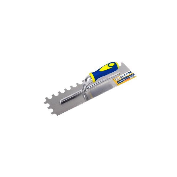 DESEMPENADEIRA. ACO 10X40CM DENTE U CABO EMBORRACHADO