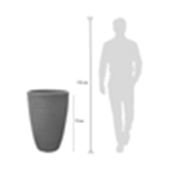 VASO CONICO MODERNO CIMENTO 53CM