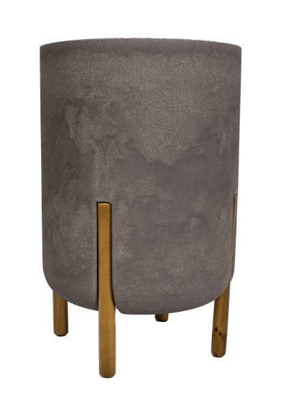 Vaso cilíndrico decore - Preto Ardósia