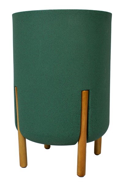  Vaso Cilíndrico Decore Polietileno 51x33x33cm Japi- VERDE MUSGO