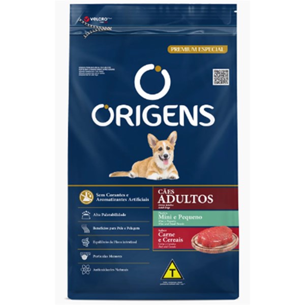 ORIGENS ADULTO PORTE PEQUENO CARNE E CEREAIS 15KG