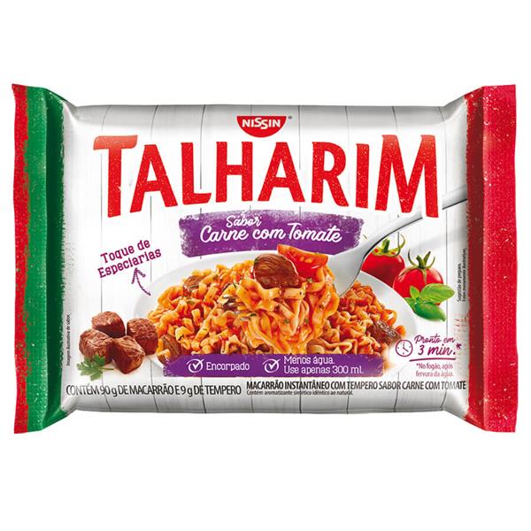 MACARRAO INSTANTANEO CARNE C/ TOMATE 99G TALHARIM