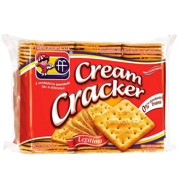 BISCOITO CREAM CRACKER LEGITIMA 400G - FORTALEZA