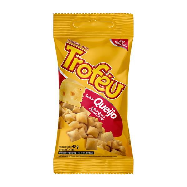 SALGADINHO TROFEU 40G QUEIJO