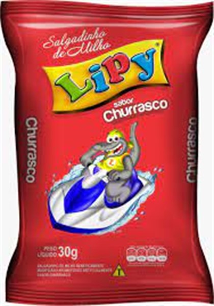 SALGADINHO DE MILHO CHURRASCO 50G - LIPY