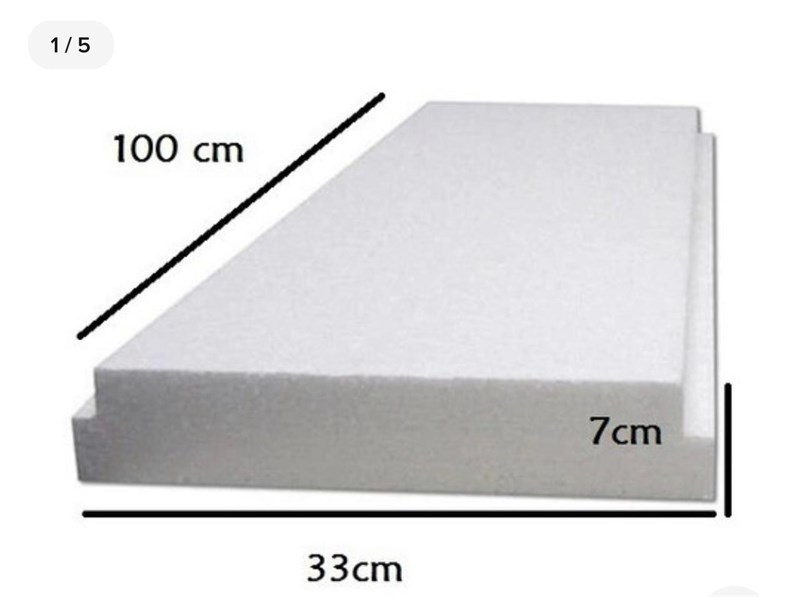 PLACA DE EPS 33X100X7 - ISOPOR