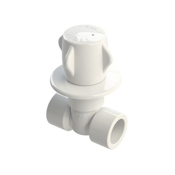 REGISTRO PRESSAO C/CANOPLA SD 25MM VOL.BRANCO - LEKAT