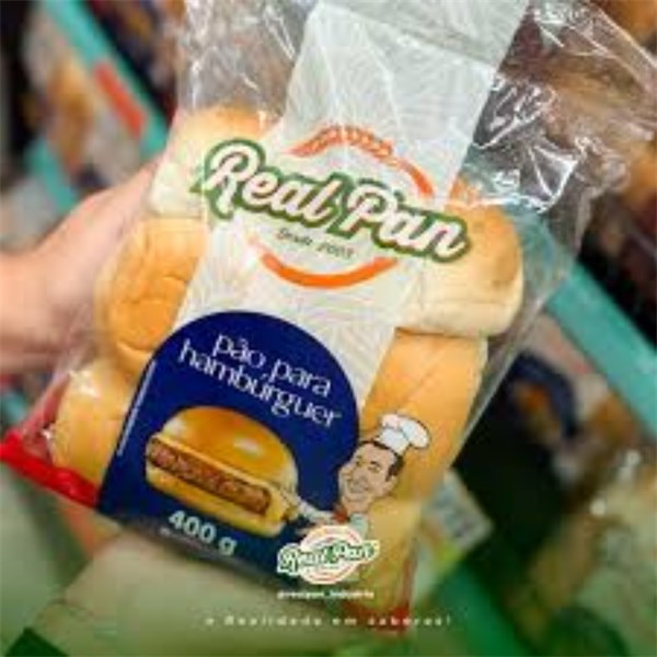 PAO DE HAMBURGUER 400G - REAL PAN