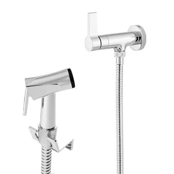 DUCHA HIGIENICA 1,20 QUADRADA CROMADA PEROLA