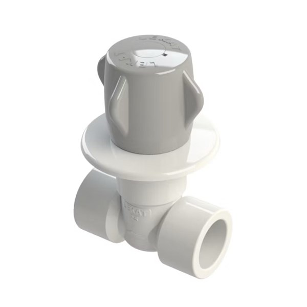 REGISTRO PRESSAO C/CANOPLA SD 25MM VOL.CINZA - LEKAT