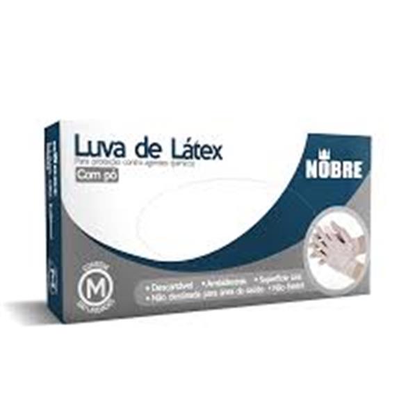 LUVA DE VINIL M C/100 UNDS NOBRE