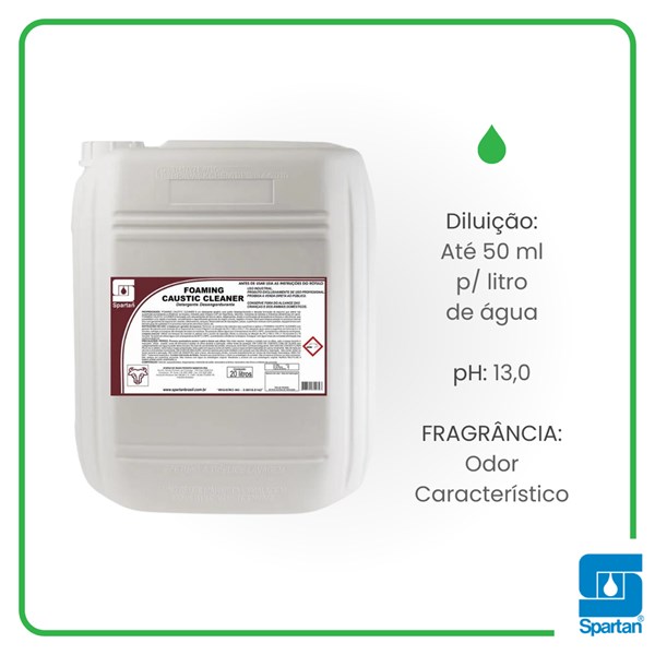 FOAMING CAUSTIC CLEANER 20 LITROS