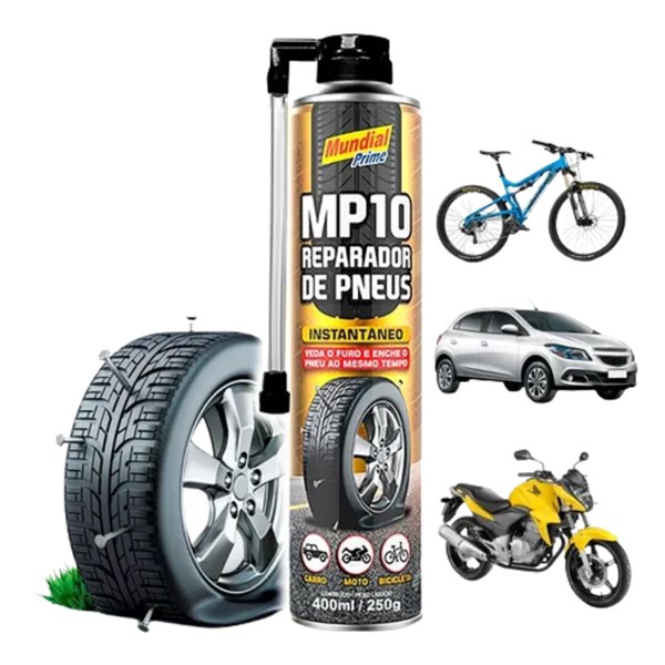 Spray Reparador Instantaneo de Furo Para Pneu 400ML MP10