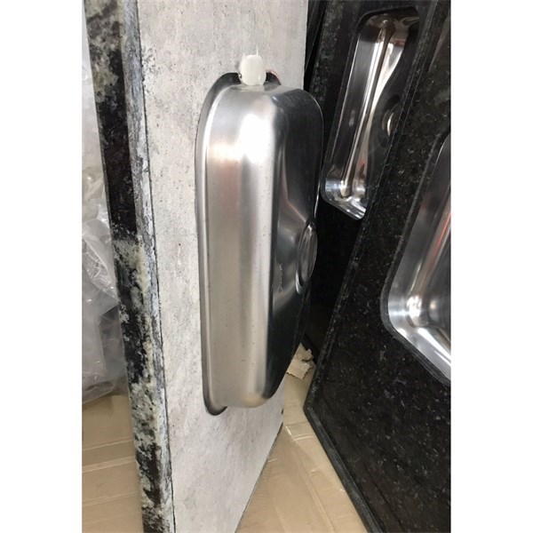 Pia Granito Verde Ubatuba 120x55cm com Cuba Inox