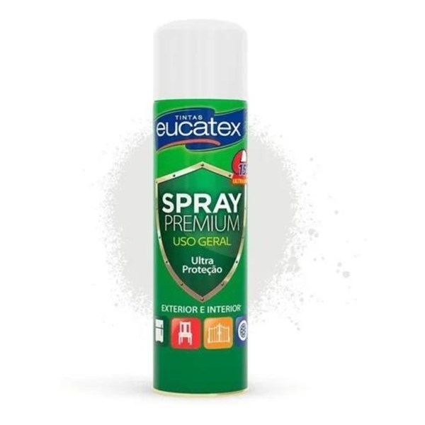 Tinta Spray Branco Brilhante Multiuso 400ml Eucatex