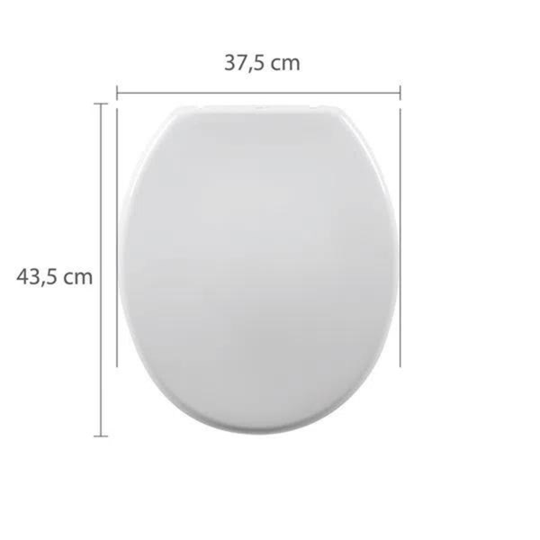 Assento Sanitário Oval Branco Tigre